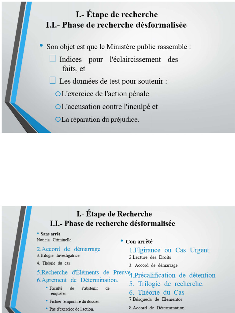 Étapes de la Recherche Pénale | PDF | Justice | Crime et violence