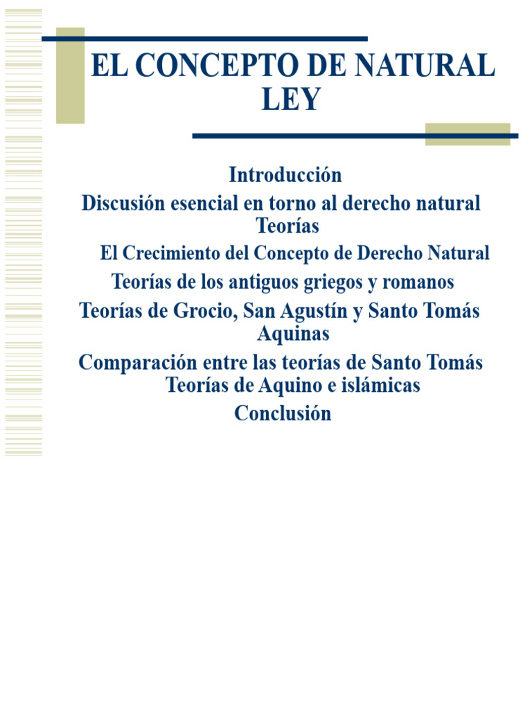 Teorías del Derecho Natural a lo Largo de la Historia | PDF | La Ley ...