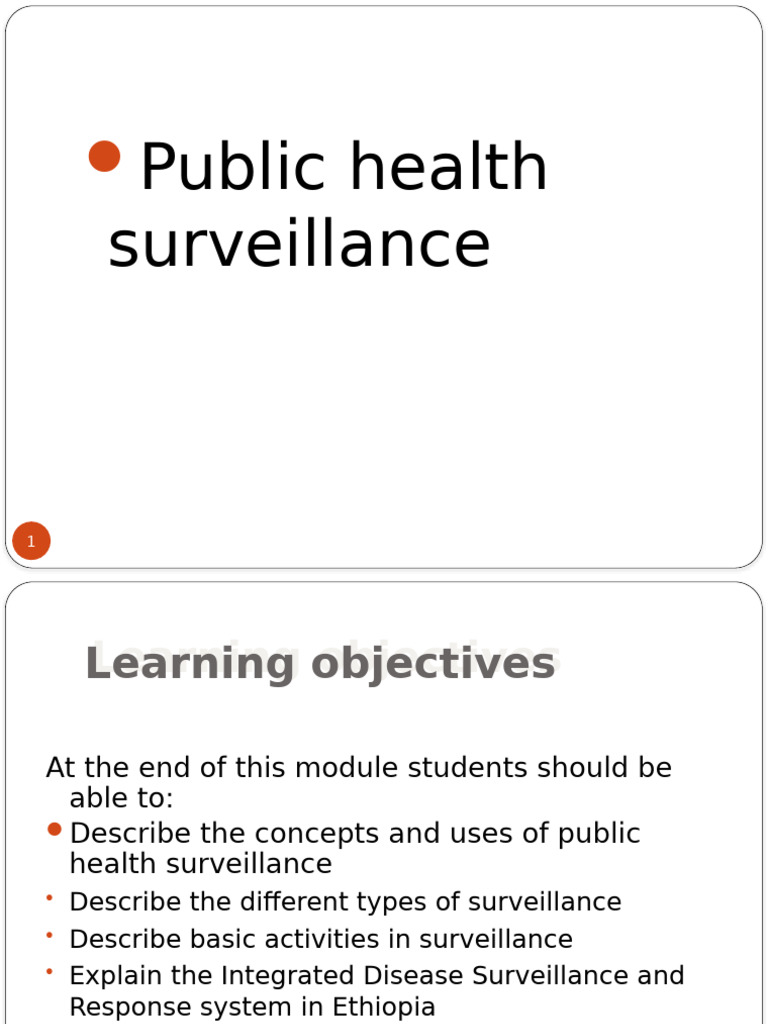 Public Health Surveillance in Ethiopia | PDF | Public Health | Sexually ...