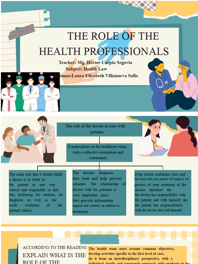 The Role of Health Professionals | PDF | Primary Care | Health Professional