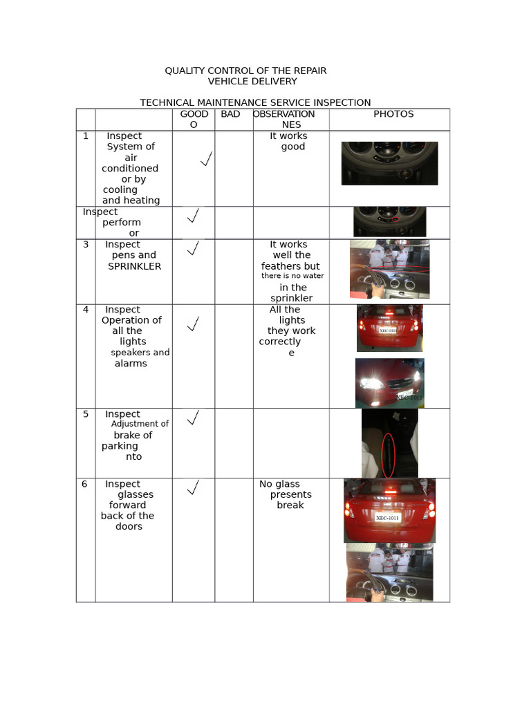 Quality Control of The Repair | PDF | Manual Transmission | Cars Of The ...