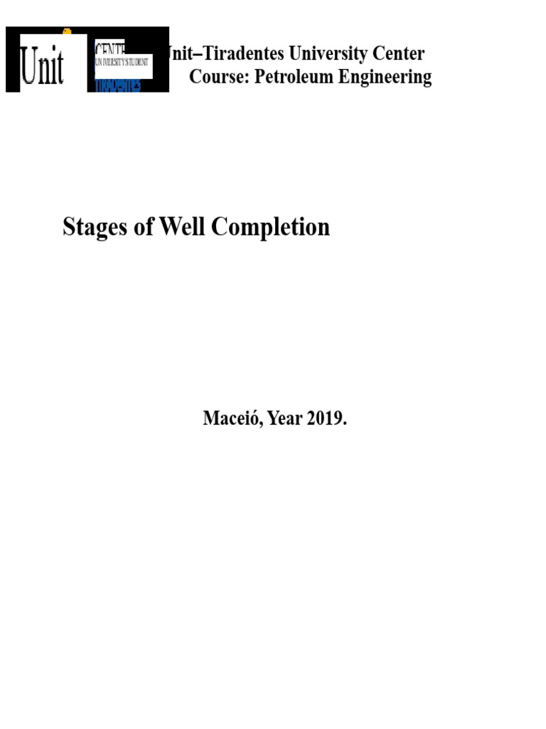 Well Completion Stages in Petroleum Engineering | PDF | Valve