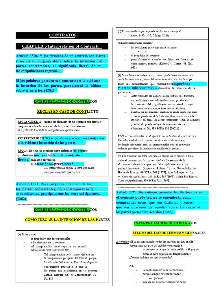 Interpretación de Contratos en el Código Civil | PDF | Justicia ...