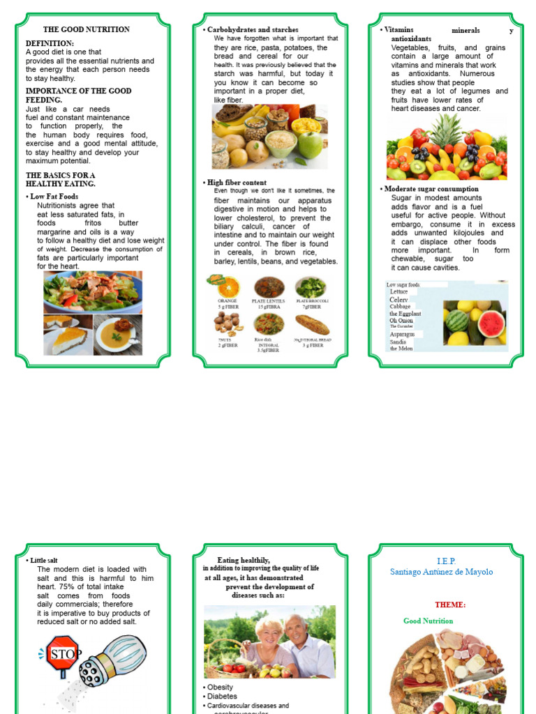 Essentials of Good Nutrition | PDF | Dietary Fiber | Diet & Nutrition