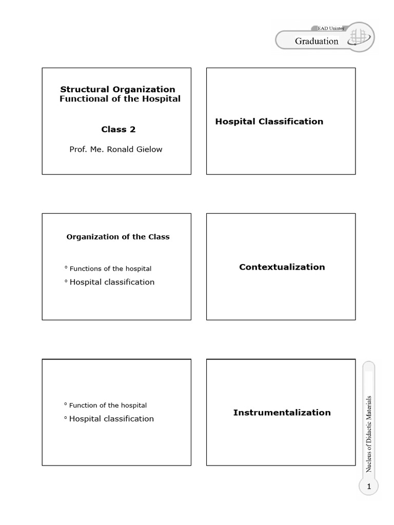 Hospital Functions and Classifications Guide | PDF | Hospital | Health Care