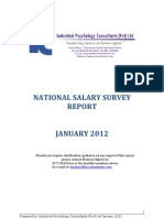 National Salary Survey Report January 2012 - Table of Contents