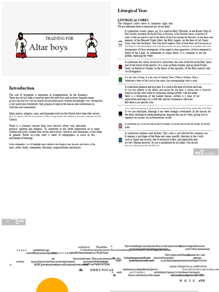 Training For Altar Servers | PDF | Easter | Eastertide