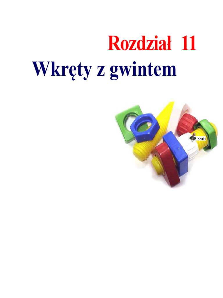 Rozdział 11 Elementy Złączne Pdf 
