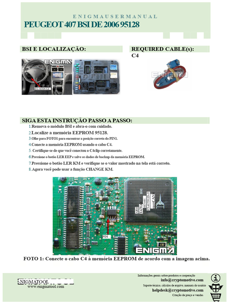 Manual BSI Peugeot 407 2006 95128 | PDF