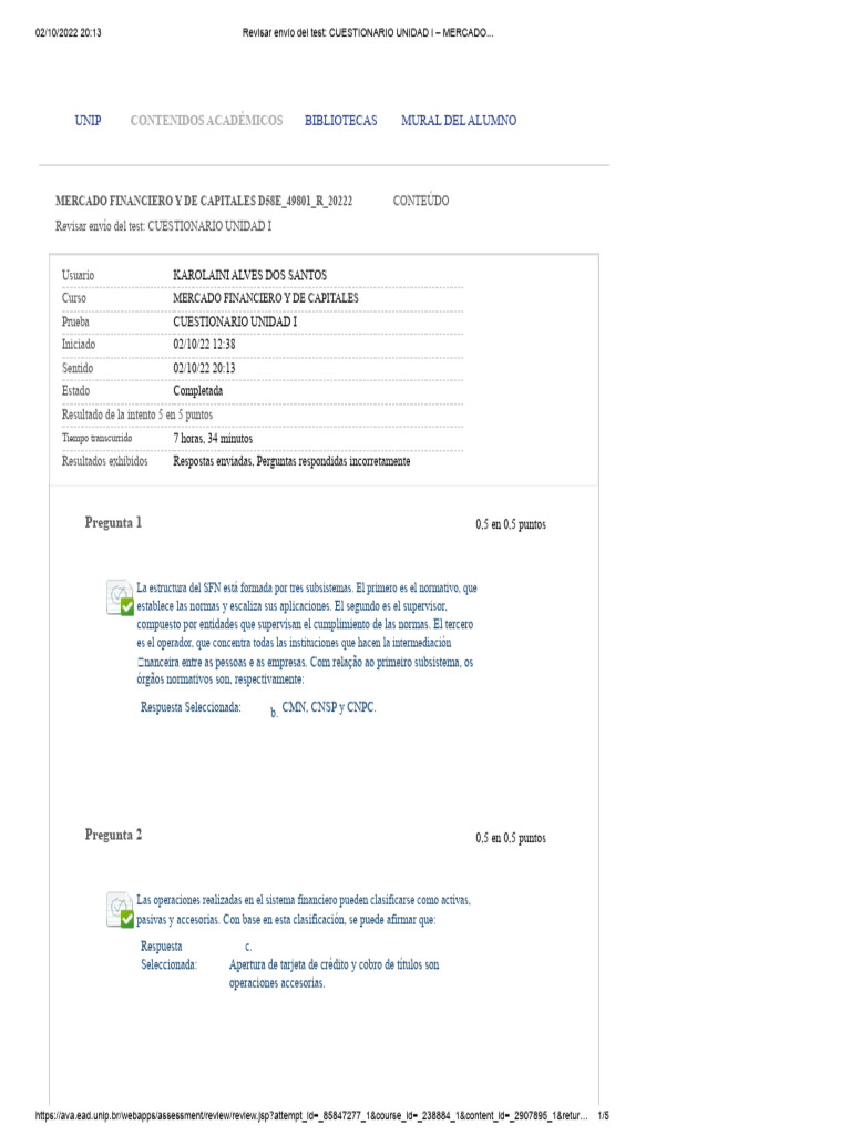 AVA UNIDAD I – MERCADO FINANCIERO Y DE CAPITALES | PDF | Bancos | Crédito
