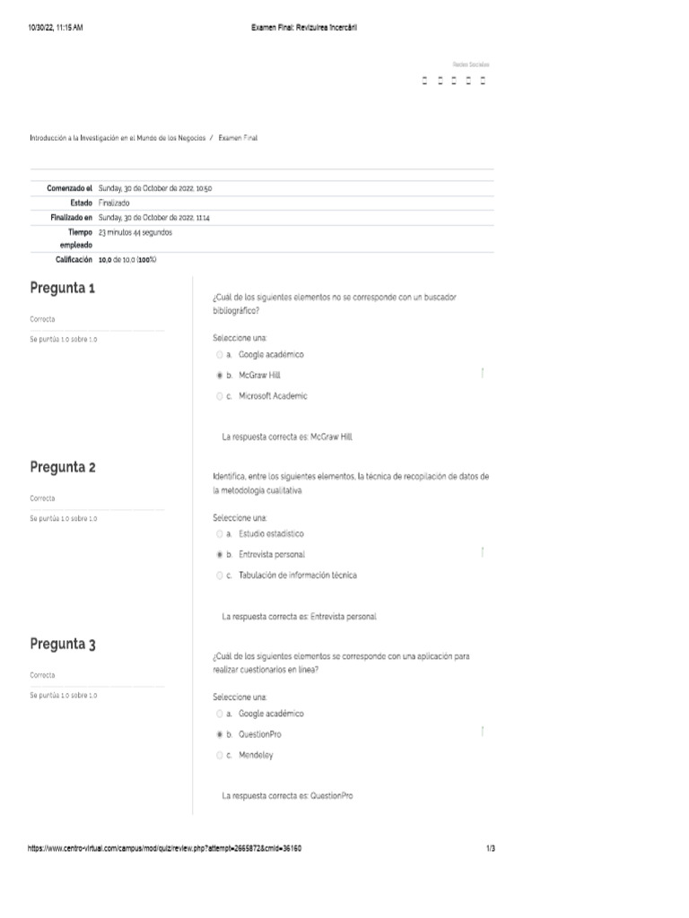 Final Exam Attempt Review Guide | PDF