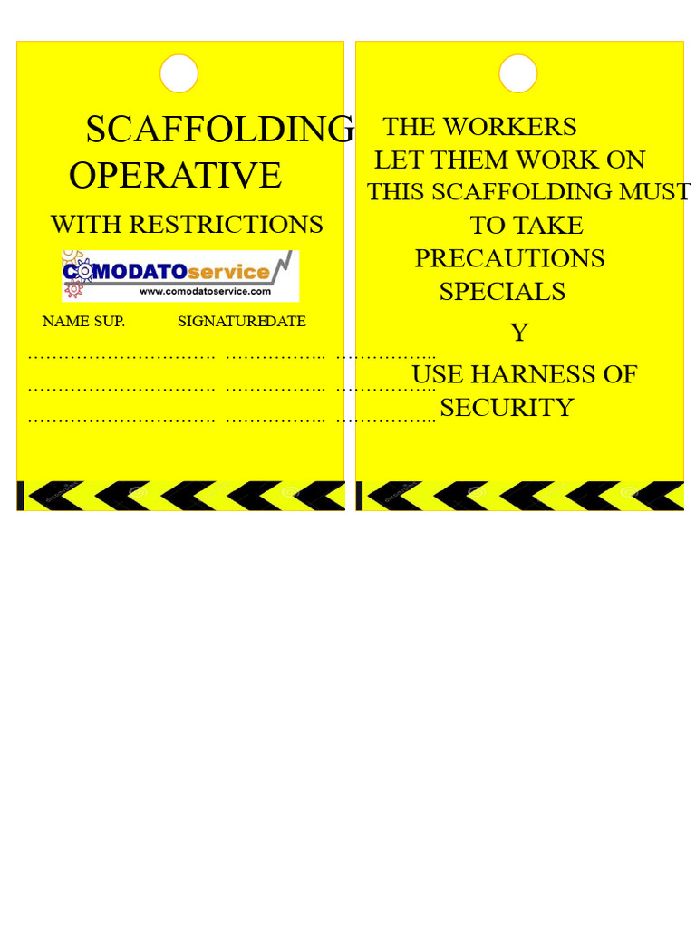 Scaffolding Safety and Usage Guidelines | PDF