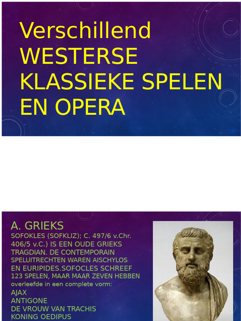 Verschillende Westerse Klassieke Toneelstukken en Opera | PDF