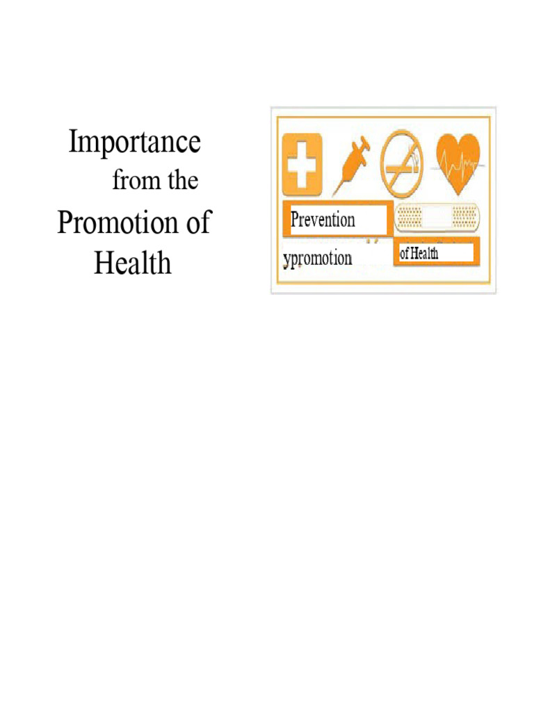 Health Promotion Strategies and Importance | PDF | Health Promotion ...