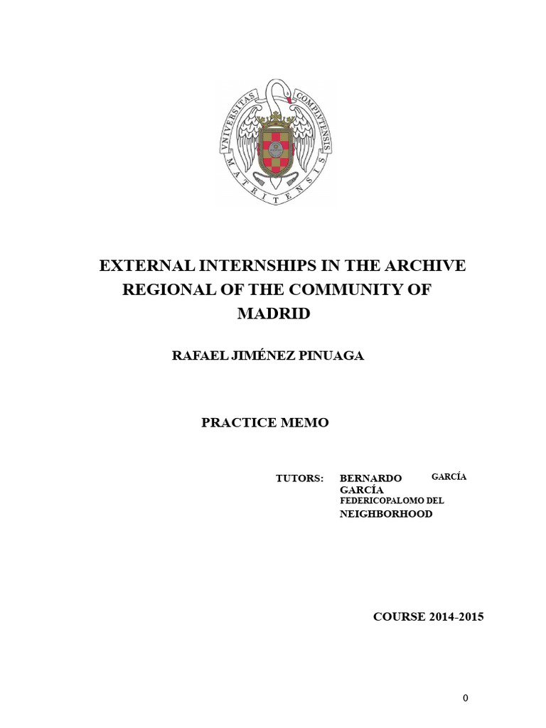 UCM Internship Report 2015 | PDF | Photograph