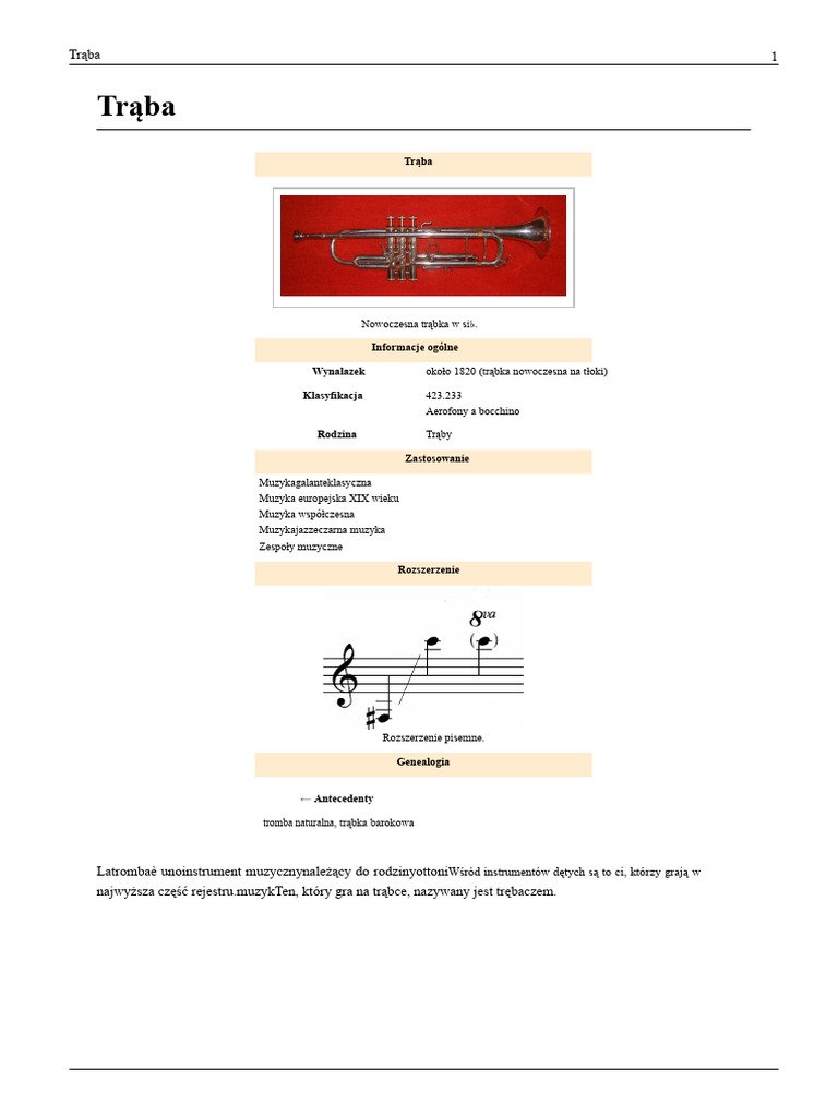 Trąba | PDF