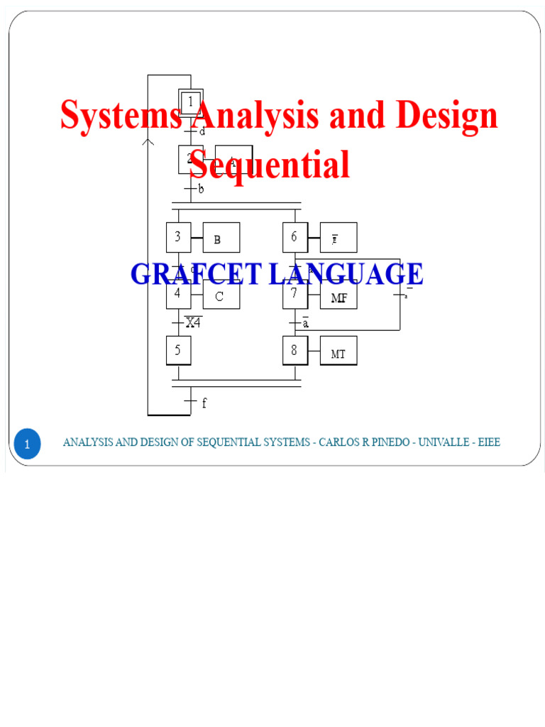 GRAFCET Language for Sequential Systems | PDF | System | Programmable ...