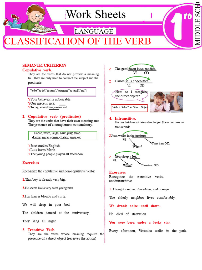 Verb Classification and Usage Guide | PDF | Verb | Subject (Grammar)