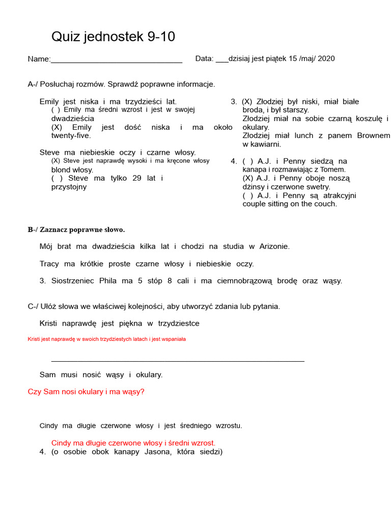 Quiz U9 U10 | PDF