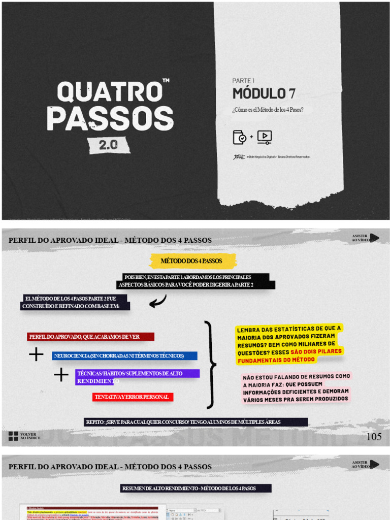 Método de los 4 Pasos para Estudio Efectivo | PDF | Neurociencia ...