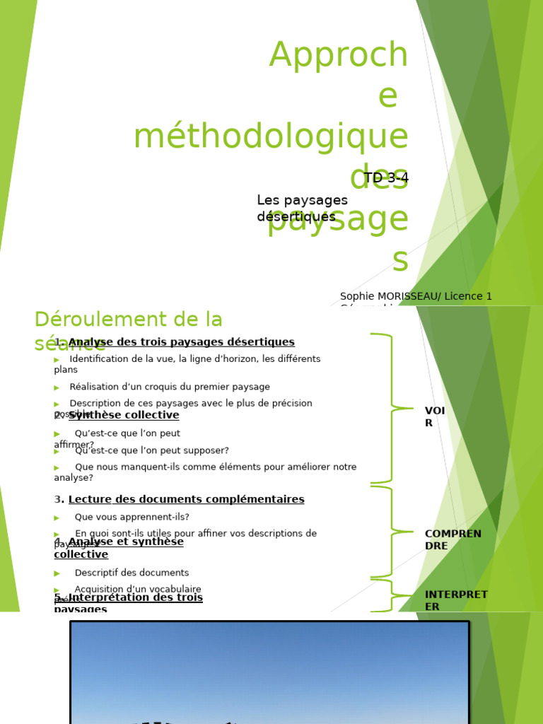 Analyse des paysages désertiques | PDF | Désert | Sahara