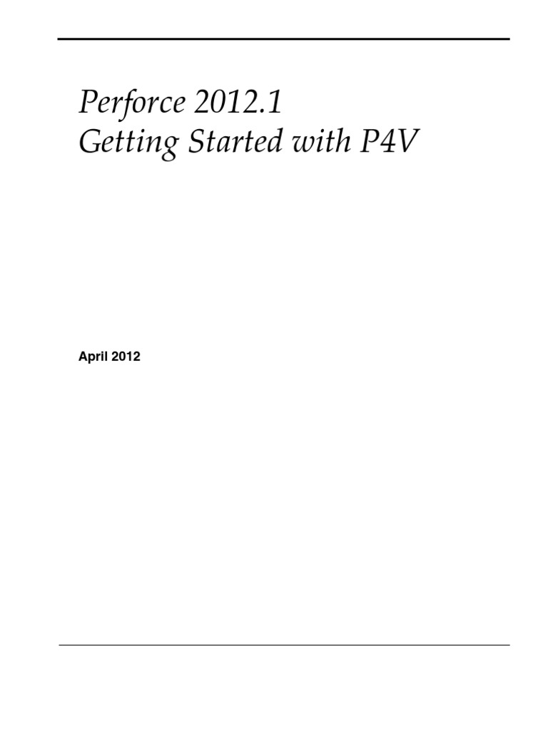 Intro P4V | PDF | Command Line Interface | Server (Computing)