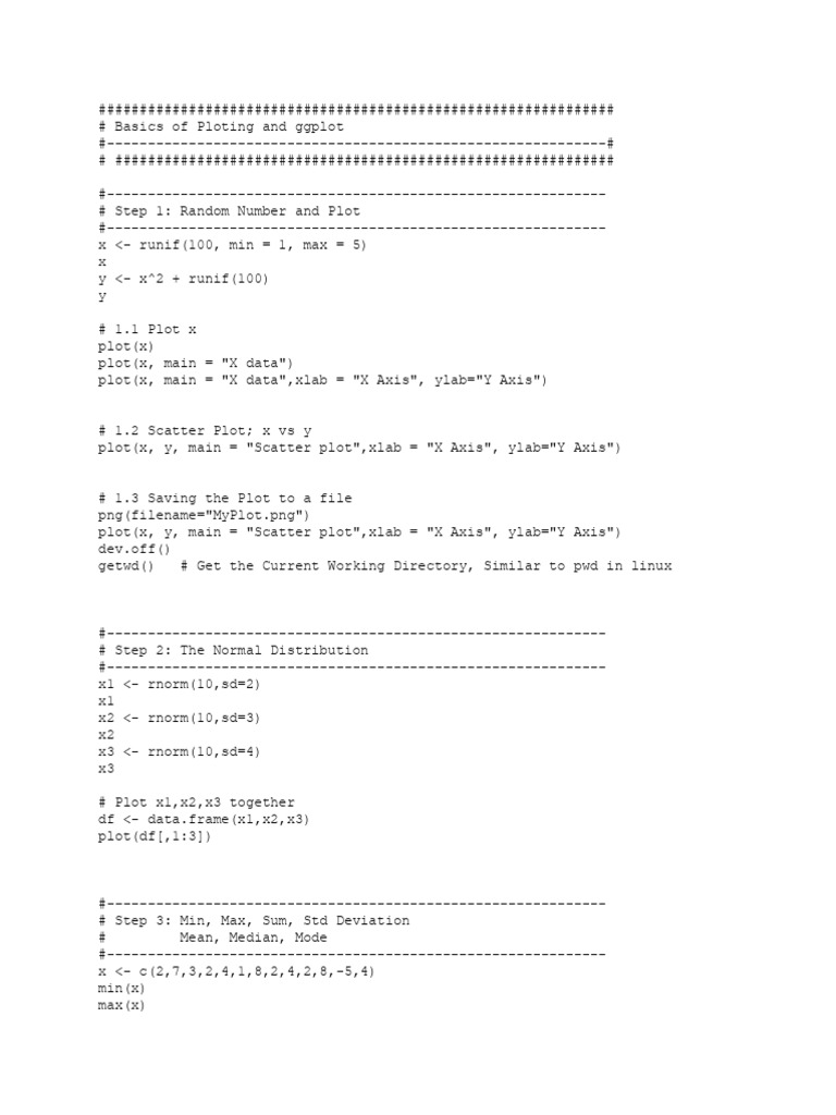 Plotting R | PDF