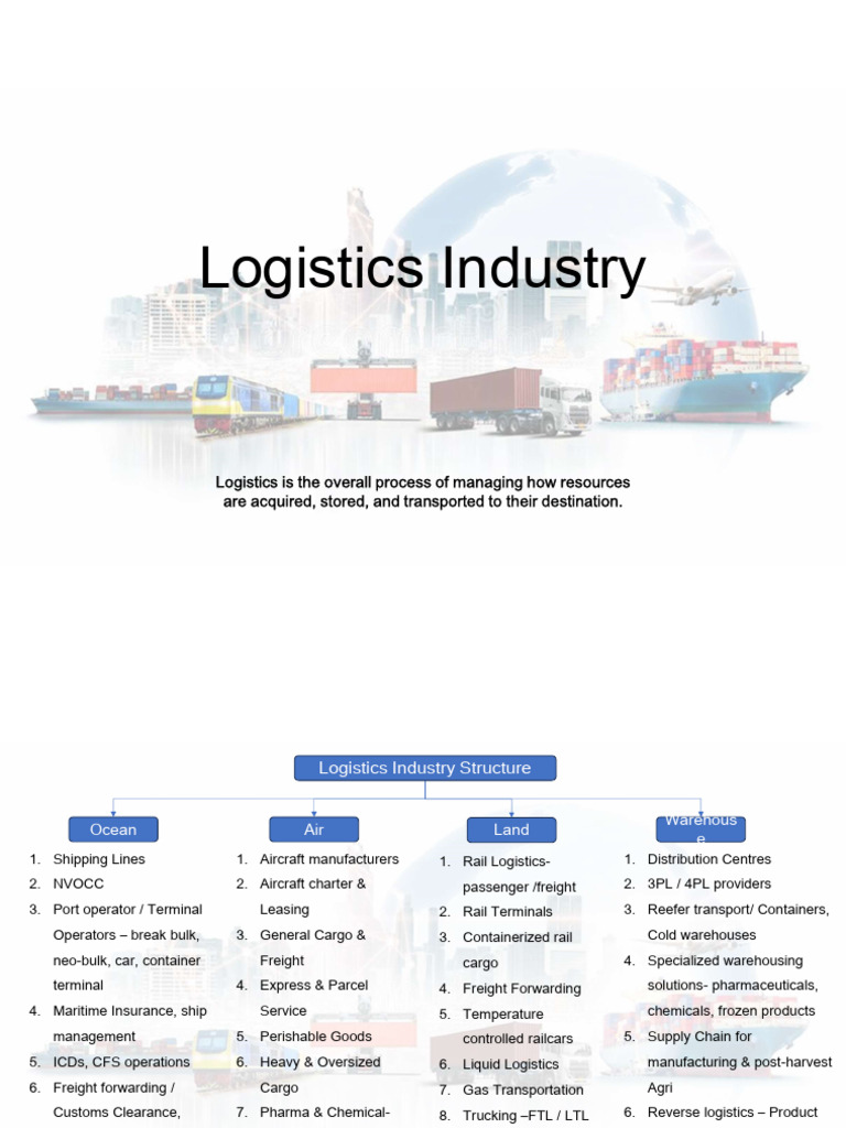 Comprehensive Overview of Logistics Industry | PDF | Cargo | Logistics