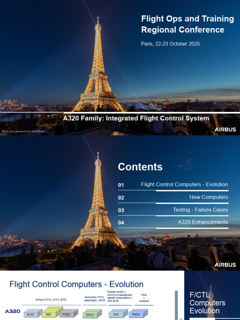 Airbus A320 Flight Control Systems Conference | PDF | Aerospace | Aircraft