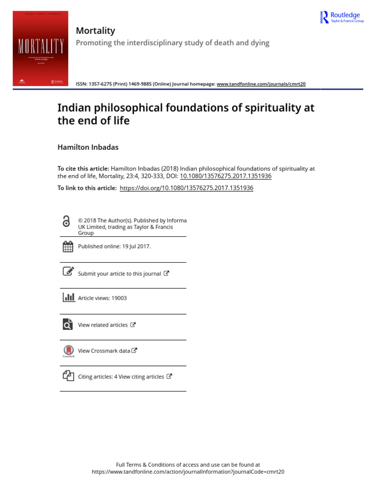 Indian Spirituality at Life's End | PDF | Ātman (Hinduism) | Moksha