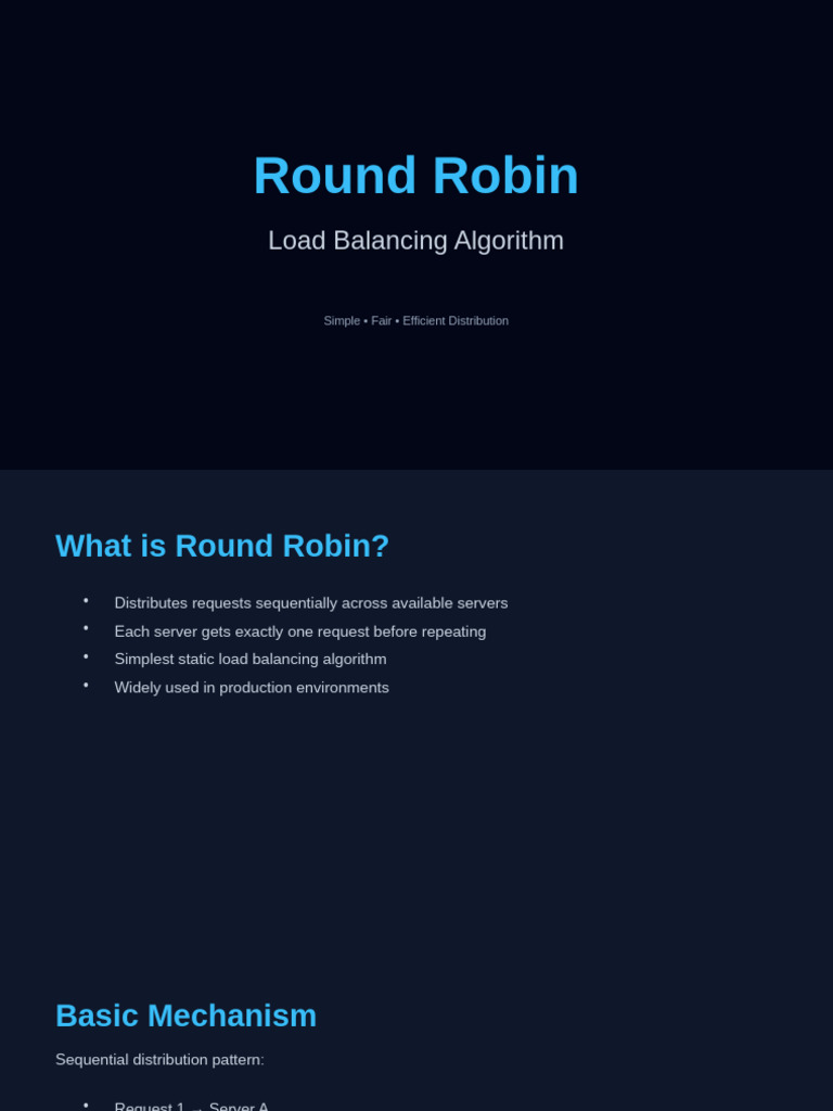 Round Robin Load Balancing Explained | PDF | Load Balancing (Computing ...