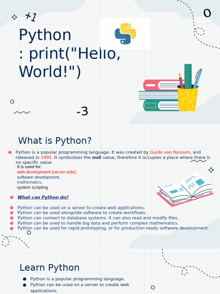 Introduction to Python Programming | PDF | Python (Programming Language ...