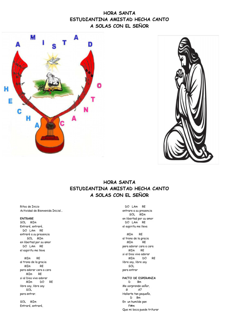 Hora Santa 2025 | PDF | Amor | María, madre de Jesús