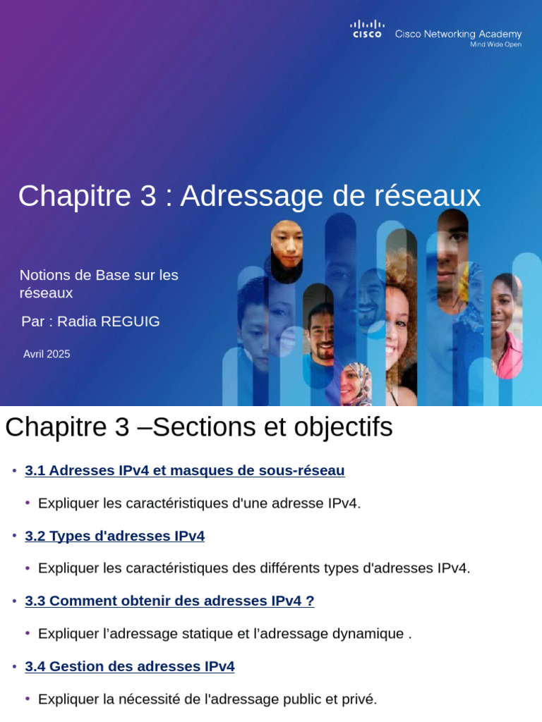 Notions de base sur l'adressage IPv4 et IPv6 | PDF | Adresse IP | I Pv6