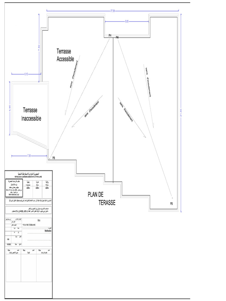 Plan de Terrasse : Accessible vs Inaccessible | PDF