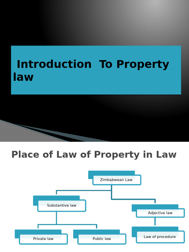 Overview of Property Law in Zimbabwe | PDF | Sowing | Property Law