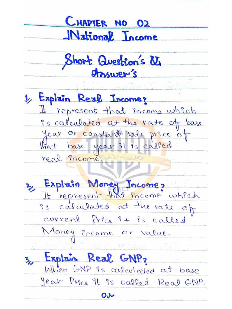 02. National Income | PDF