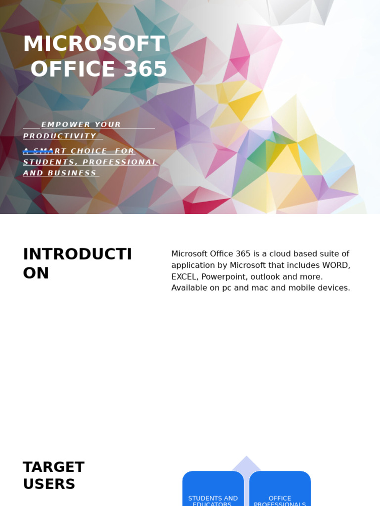 Microsoft Office 365 for Productivity | PDF
