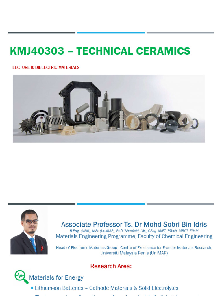 Dielectric Materials in Ceramics | PDF | Dielectric | Ferroelectricity