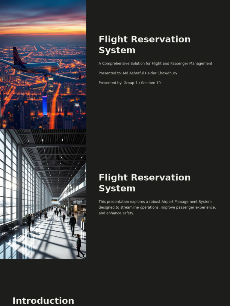 Comprehensive Flight Reservation System | PDF
