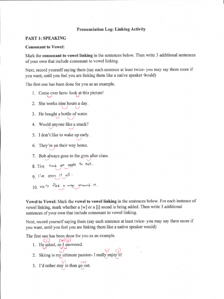 Linking Activity | PDF