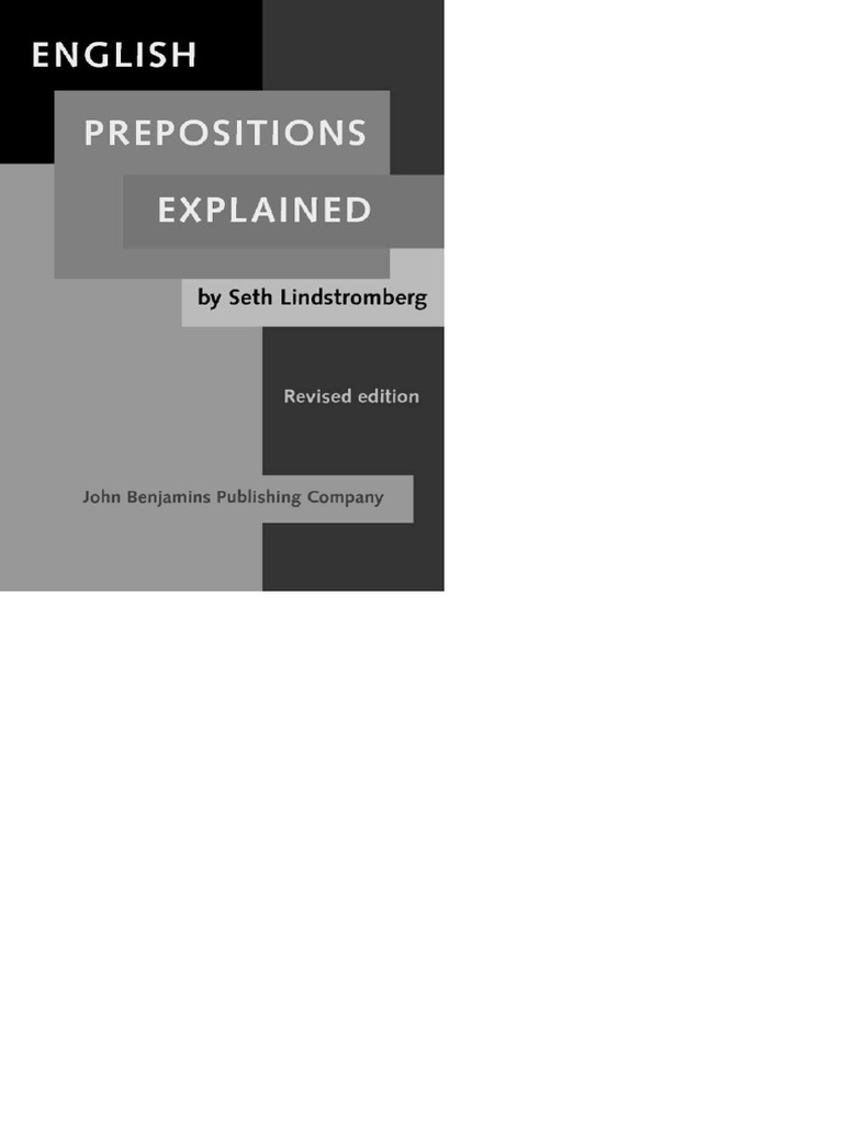 LIVRO - English Prepositions Explained | PDF