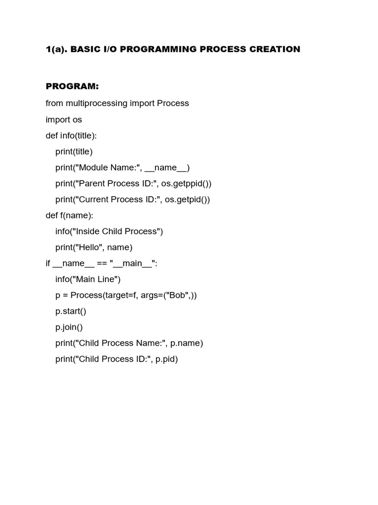 Python I/O and Scheduling Algorithms | PDF | Computer Programming ...