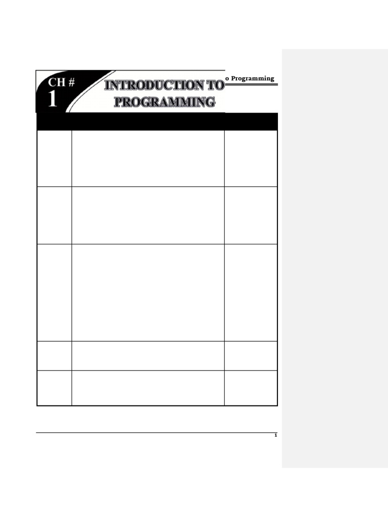 Introduction to Programming Concepts | PDF | Integrated Development ...