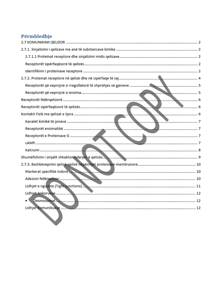 Leksion 4 - Komunikimi Qelizor | PDF