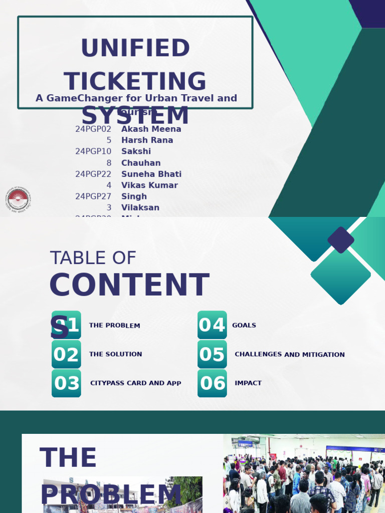 Unified Ticketing System for Urban Travel | PDF | Computer Security ...