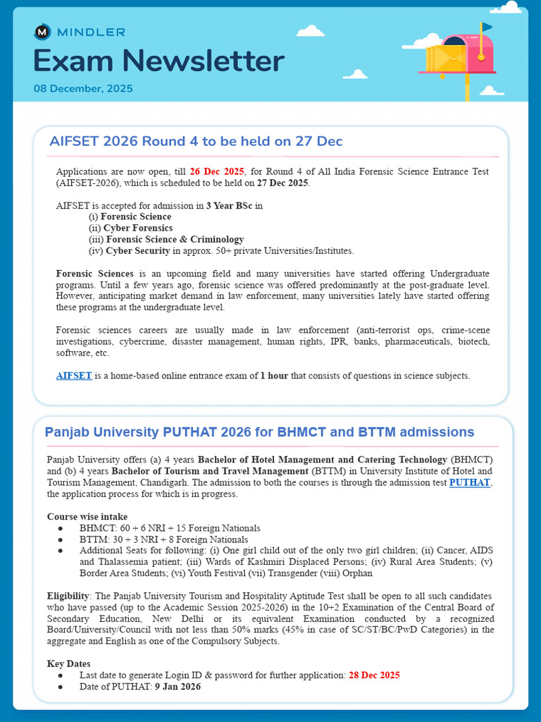 AIFSET 2026 Round 4 Applications Open | PDF | Qualifications ...