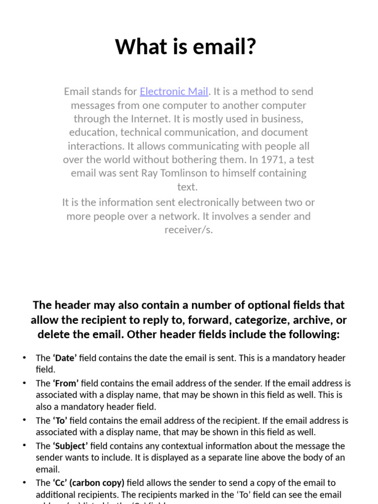 Understanding Email: Types and Uses | PDF | Sales | Human Communication