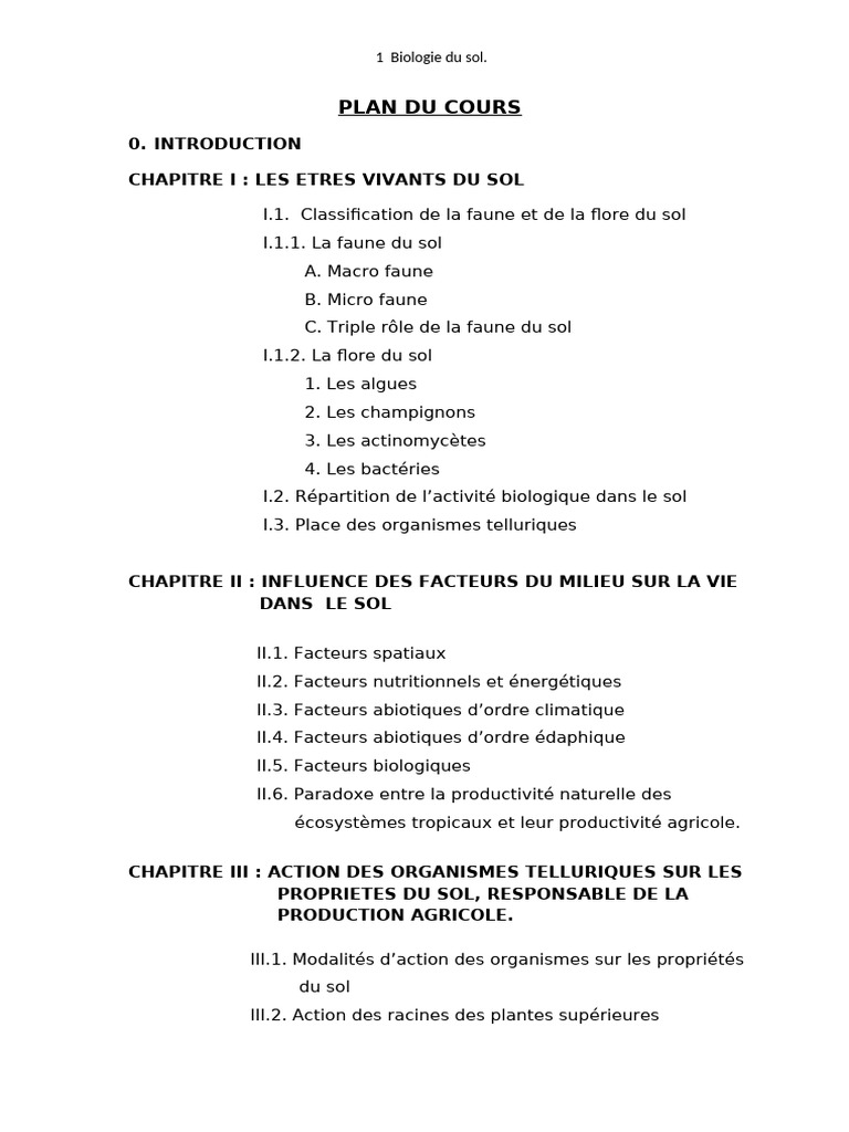 Biologie du sol : Organismes et Écosystèmes | PDF | Sol (pédologie ...