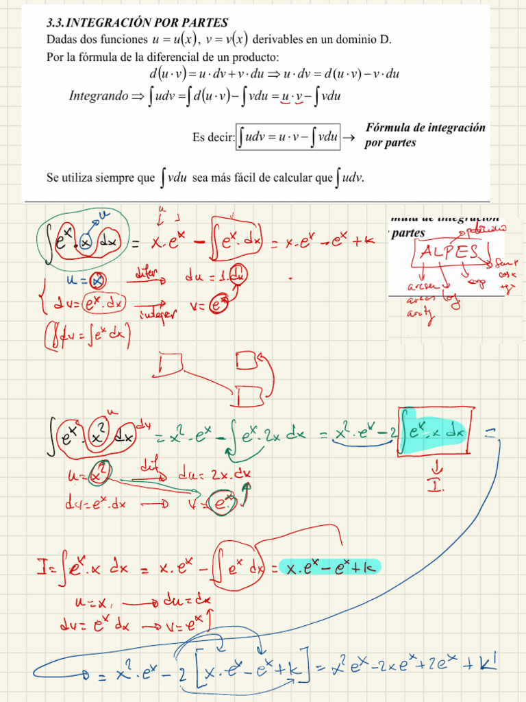Integration by Parts Techniques | PDF